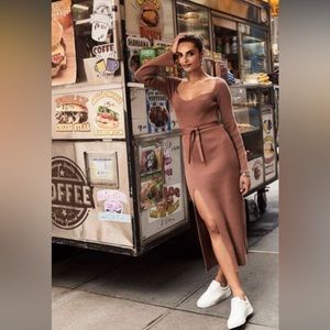 Dynamite bardot knit dress. Worn once